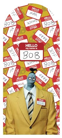 Star Cutouts SC4649 Beetlejuice “Beetlejuice Beetlejuice” Name Is Bob Backdrop Cardboard Cutout 185cm – Halloween Party Decoration & Film Fan Display