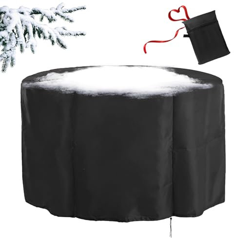 ZYXYMY Housse Table de Jardin Ronde,Housse Salon de Jardin Exterieur,Housse Table de Jardin,Housses pour Mobilier de Jardin,Housse de Protection Salon de Jardin,Coupe-Vent, Anti-UV,275x120cm,Noir