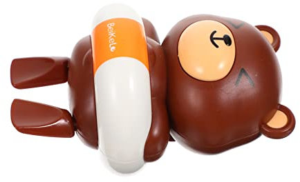 KOMBIUDA Badespielzeug Kinder badewannenspielzeug Animal Toys Pool Party Spielzeug Fun Toy Badewannen für Kleinkinder Meeresspielzeug Bärenspielzeug aufziehen Spielzeug Plastik Brown