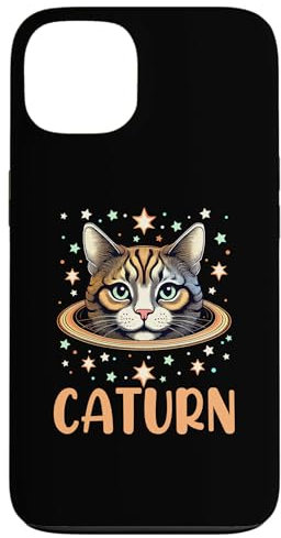 Lustiges Katzen-Witz-Wortspiel Wissenschaft Galaxie Weltall Hülle für iPhone 13
