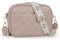 Prite Umhängetasche Damen PU Leder Handtasche mit 3 Kartenfächer Crossbody Bag mit Breitem Verstellbarer Schultergurt Gesteppt Handytasche für Alltag Einkaufen Reisen (Grau)