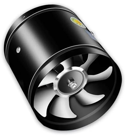 DSFGXH Abluftventilator 10/12 zoll Kanal Fan Luft Ventilator Metall Rohr Belüftung Auspuff Extractor Küche Wand Leistungsstarke Booster Industrie für Toilette, Lager(10inch 100W)