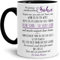 Tasse mit Spruch von der Mama für den Sohn - Kaffeetasse/Familie/Geschenk-Idee/Mug/Cup/Innen & Henkel Schwarz