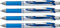 Pentel Gel-Tintenroller EnerGel mit Druckmechanik, 4 Stück, 0,7mm (blau)