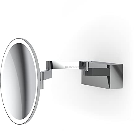 Decor Walther Vision R Wandkosmetikspiegel LED, Chrom glänzend - Vergrößerung 5-Fach