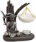 matches21 Duftlampe Buddha & Bambus Duftlicht asiatisch für Teelichter Moderne Dekofigur Poly & Keramik 1 STK 19x8x20 cm