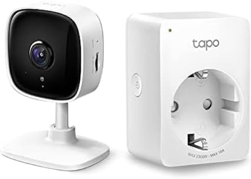 TP-Link Tapo Smart WLAN Steckdose Tapo P110 mit Energieverbrauchskontrolle, Smart Home Alexa Steckdose, funktioniert mit Alexa, Google Home, Sprachsteuerung, Fernzugriff, Kein Hub notwendig, Mini