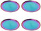 Buyer Star Edelstahl Regenbogen Teller Metall Teller 23cm Camping Servieren Salatteller Kid Geschirr Set für 4