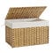 SONGMICS Panier de Rangement, Corbeille Linge Sale 105L avec Couvercle, Pliable, Sacs en Tissu Amovibles et Poignées, pour Couvertures, Vêtements, Salon, Chambre, Buanderie, Couleur Boisée RST066N01