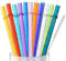 VITEVER 12er-Pack Glitzer-wiederverwendbarer durchsichtige Kunststoff-Strohhalme, 27,9 cm lange harte Tumbler-Trinkhalme mit Reinigungsbürste (12 Farben)