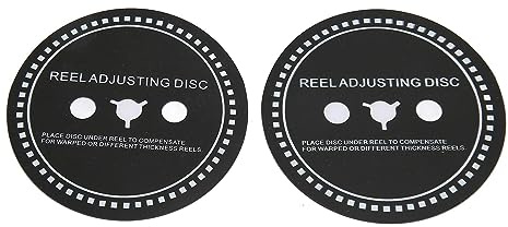 2PCS Nab HUB Adapter Spacer für Reel to Reel Tape Recorder, Silikon Reel Adjustieren Scheibe für Reel to Reel Tape Recorder Schwarz (1mm)