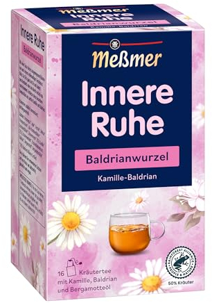 Meßmer Innere Ruhe | Baldrianwurzel | 16 Teebeutel | Glutenfrei | Laktosefrei | Vegan