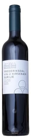 Frederiksdal Kirschwein Sur Lie| Preisgekrönter Wine | Rotwein Hergestellt aus dänischen Kirschen und in Eichenfässern gereift | Einzigartiges Wein geschenk | 500ml, 14% vol.