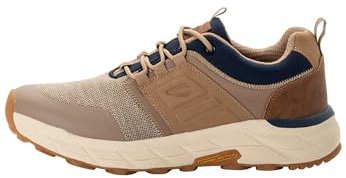 camel active Herren Sportlicher Sneaker mit Lederbesatz Beige-Braun, menswear-48