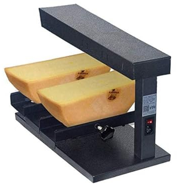 Machine de fusion chauffante Fondoir à fromage Commercial à hauteur réglable, appareil traditionnel for faire fondre le fromage à Raclette suisse Économie d'énergie et haute efficacité