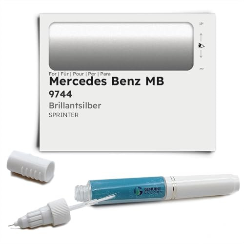 Genuine Colors Lackstift BRILLANTSILBER 9744 für Mercedes Benz MB Silber Sprinter