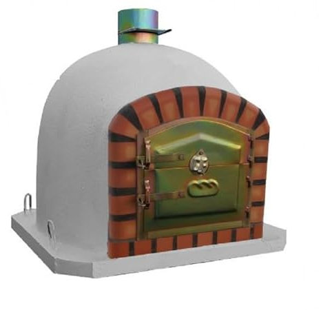 AzJardin- HORNO DE LEÑA MORUNO 100cm- Horno de exterior o interior ideal para asados y pizzas. Puerta hierro zincado. Termómetro instalado en puerta. Fabricado en ladrillo refractario y mortero.