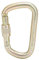 D Shaped Carabiner, 45KN Outdoor Climbing Carabiner Screwgate 2 Colors High Load Bearing Master Lock Key Chains Survival Tools for Mountaineering (Thread lock-gold)