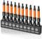 Saipor 10 Stück Dreieck Schraubendreher Bitsatz, 50mm langer Magnetisch Dreieck Bit Set, 1/4 Sechskantschaft S2 Stah Dreikant Schraubendreher Bits Set für Akkuschrauber, TA12-TA30