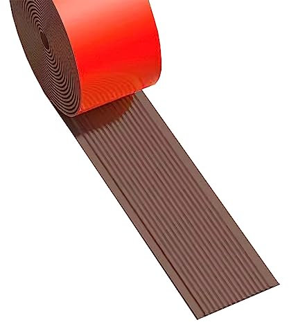 GTHTUHFD Tira De Transición De PVC para Suelo De Madera A Baldosa, Tiras Autoadhesivas para Borde De Alfombra, con Barra De Conexión Antideslizante, Fácil De Instalar.,Red-10cm(4)