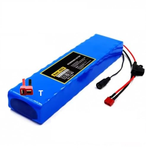 Batterie Trottinette Électrique 48V 50Ah pour Scooter Vélo Électrique 48V Protection BMS 13S2P pour 250W 500W 750W 1000W Et avec Chargeur