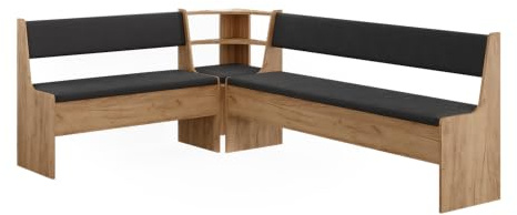 Vicco Eckbankgruppe Roman, Goldkraft Eiche, 150.1 x 210.1 cm | geeignet für platzsparende Ecklösungen im Essbereich
