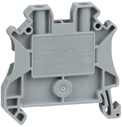 Schneider NSYTRV42 Linergy Clamping Bar for allows, 4 MM2, 32 A, 1 level, 1 x 1, SCREW, GRAY