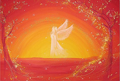 Henriettes-ART Spirituelles Engel Bild, Kunstfoto: Immer EIN Licht Engelbild, Yoga Decor