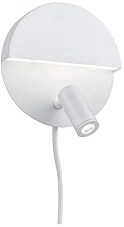 Trio Leuchten LED Wandleuchte Mario 222370231, Metall Weiß matt, inkl.6 Watt LED + 2,3 Watt LED, 222370232