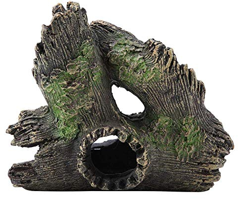 FTVOGUE Aquarium Treibholz Künstliche Holz Baum Stamm Wurzel Garnelen Laichen Boden Cave Vivarium Dekoration(03)