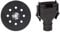 Bosch Professional Pro Schleifteller (für Exzenterschleifer PEX 12 PEX 12 A und PEX 125, SchleiftellerØ 125 mm) & Professional Adapter für Staubbeutel für Exzenter-, Schwing- und Multischleifer