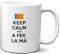 Planetacase - Taza Keep Calm y Fer la Mà - Frases Valencianas - Apta para Microondas y Lavavajillas - 330 mL - Diseño Original, A Fer La Ma, Cerámica