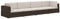 vidaXL Garten Sofagarnitur 4-TLG. mit Auflagen 4er Sofa Couch Lounge Gartensofa Gartenmöbel Sitzgruppe Rattansofa Poly Rattan Braun