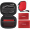 getgear Handy Case for Samsung T7 Touch Portable SSD, T5, Card Reader, USB Hub, Type C Hub, HD Hub, Mesh Pockets, Wrist Strap