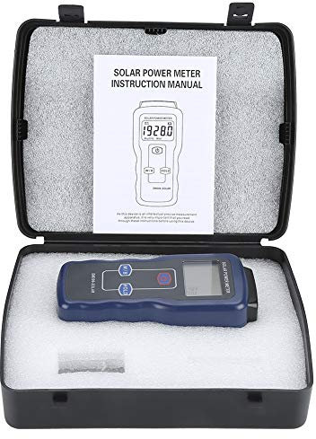 Delaman Misuratore di energia Solare, SM206 Solare Digitale radiazione Portatile Leggero per esperimenti ottici Ricerca sull'energia