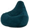 Icon Dalton Sitzsack Cord, Blaugrün, Gaming Sitzsack Erwachsene mit Füllung, Bean Bag, Cord Sessel, Lounge Sessel, Lounge Stuhl, Schlafzimmer, Wohnzimmer, Wohnzimmer Möbel
