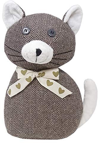 Lashuma Türstopper Katze Camero, Türpuffer schwer Höhe: 26 cm, Türhalter Grau