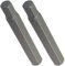 AERZETIX - Juego de 2 Puntas Largas Hexagonal 8mm/Allen 6 lados - L75mm 3/8''(10mm) - para Destornillador/Portapuntas - para Tornillo Allen 6 lados - Ferretería/Herramienta manual - Acero S2 - C45897