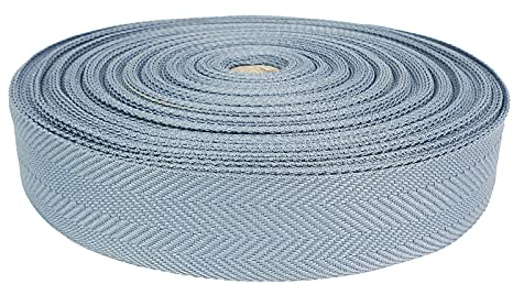 Teppicheinfassband Abschlussband Einfassband Band zum Nähen Saumband Köperband Nahtband Fischgrätmuster Einfarbig Teppich Polstermöbel Autopolsterung 40mm Breite x Laufmeter Asche