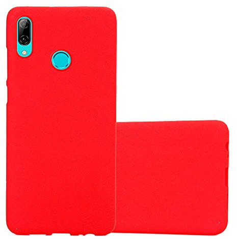 Cadorabo Custodia compatibile con Huawei P SMART 2019 / Honor 10 LITE in FROST ROSSO - Morbida Cover Protettiva Sottile di Silicone TPU con Bordo Protezione - Ultra Slim Case Antiurto Back Guscio
