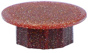 10 Abdeckkappen, 5 mm, Rot, Glitter, Kunststoff, PLA, Durchmesser des Kopfes: 9 mm, Lochabdeckung, 3D-Druck