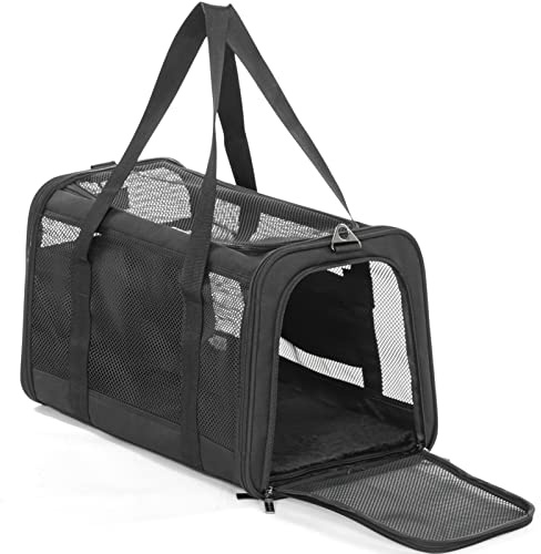 Petsfit Faltbare Hundetasche Katzentransportbox, Transporttasche Katze und Hund Atmungsaktive Hundetragetaschefür Haustiere im Auto