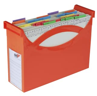 NOTFALL-Organisation Notfallbox Ablagesystem für wichtige Unterlagen, Box in orange