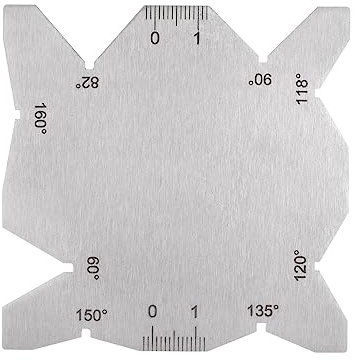 sourcing map Drill Bit Angle Gauges 60°-160° Drill Sharpening Gauge, Stainless Steel Angle Measuring Gage