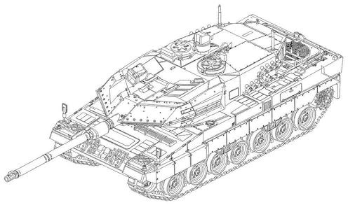 Trumpeter 757191-1/72 Leopard 2A6 MBT - Maßstab 1:72