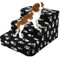 Youyijia Haustiertreppe 3 Stufen - Hundetreppe Katzentreppe mit Plüschbezug - Einstieghilfe für Katzen und Hunde - Waschbar, rutschfest, abnehmbar - 45x30x35cm