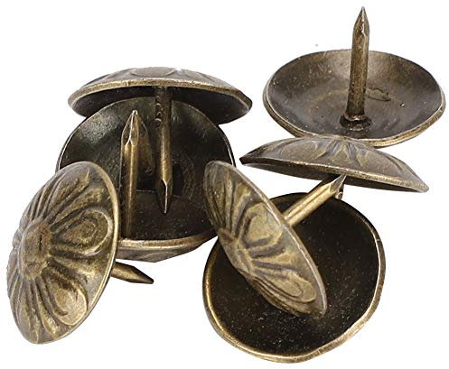 Decorative Nail Iron Nails Decoration Bubble Nail Round Nails 100Pcs Soft Bag Household Wooden Box Sofa Chrysanthemum Flower Surface Doll Making