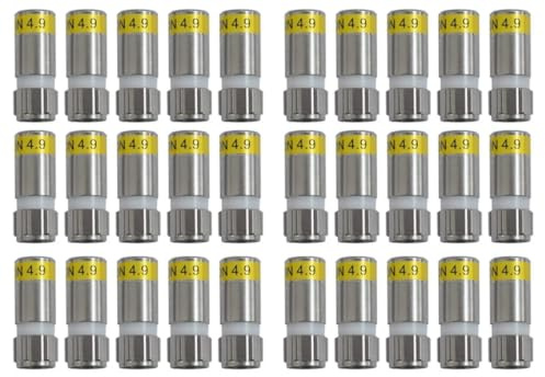 Cabelcon F-6-TD 4.9 F-Kompressions-Stecker gelb (30 Stk)
