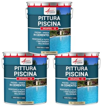 Beton-Poolfarbe - ARCAPOOL Sandgelb - RAL 1002-3 x 10 L