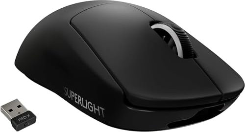 Logitech G PRO X SUPERLIGHT - Mouse da gioco wireless, colore: Nero
